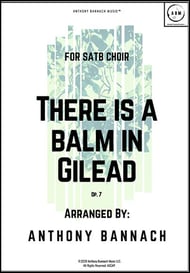 There is a Balm in Gilead SATB choral sheet music cover Thumbnail